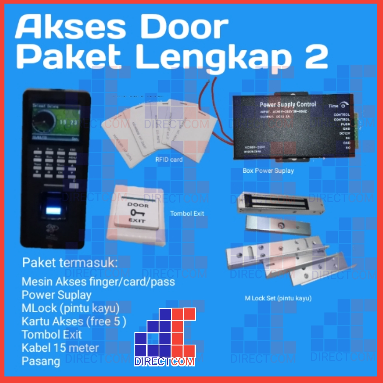 Harga Paket Pintu Akses Otomatis (Door Access Control) Terbaru 2019