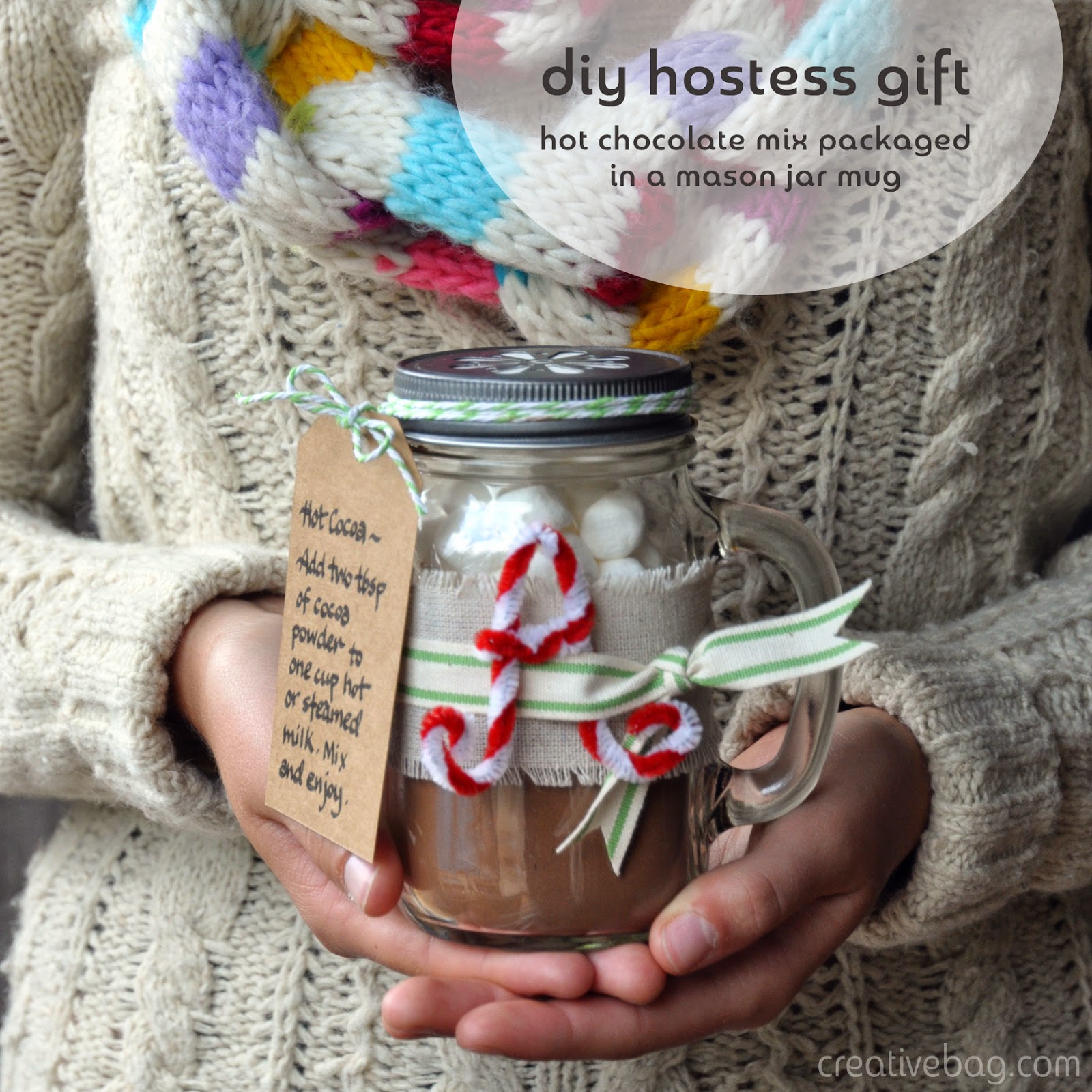 free printables and gift giving ideas using mason jars with Creative Bag