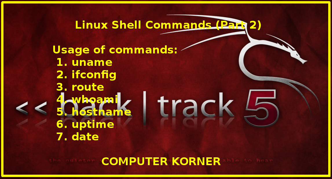 Linux Shell Commands Part 2 COMPUTER KORNER
