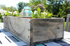 weathered wood, reclaimed wood, pallet wood, rustic, wood box, http://bec4-beyondthepicketfence.blogspot.com/2016/06/weathered-wood-pallet-crate.html