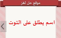 اسم يطلق على التوت اسم يطلق على التوت