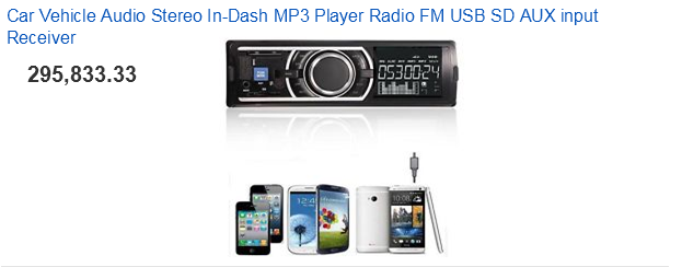 Harga Audio Sound System Mobil
