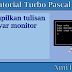 Turbo Pascal 7.0 Writeln