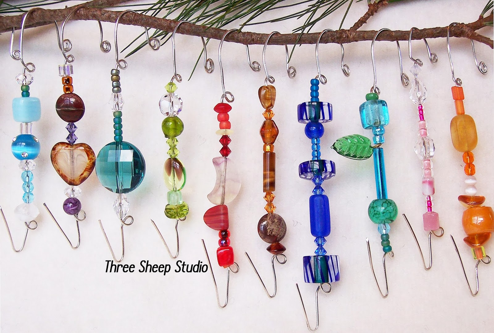 Three Sheep Studio Holiday Sparkle Ornament Hangers...