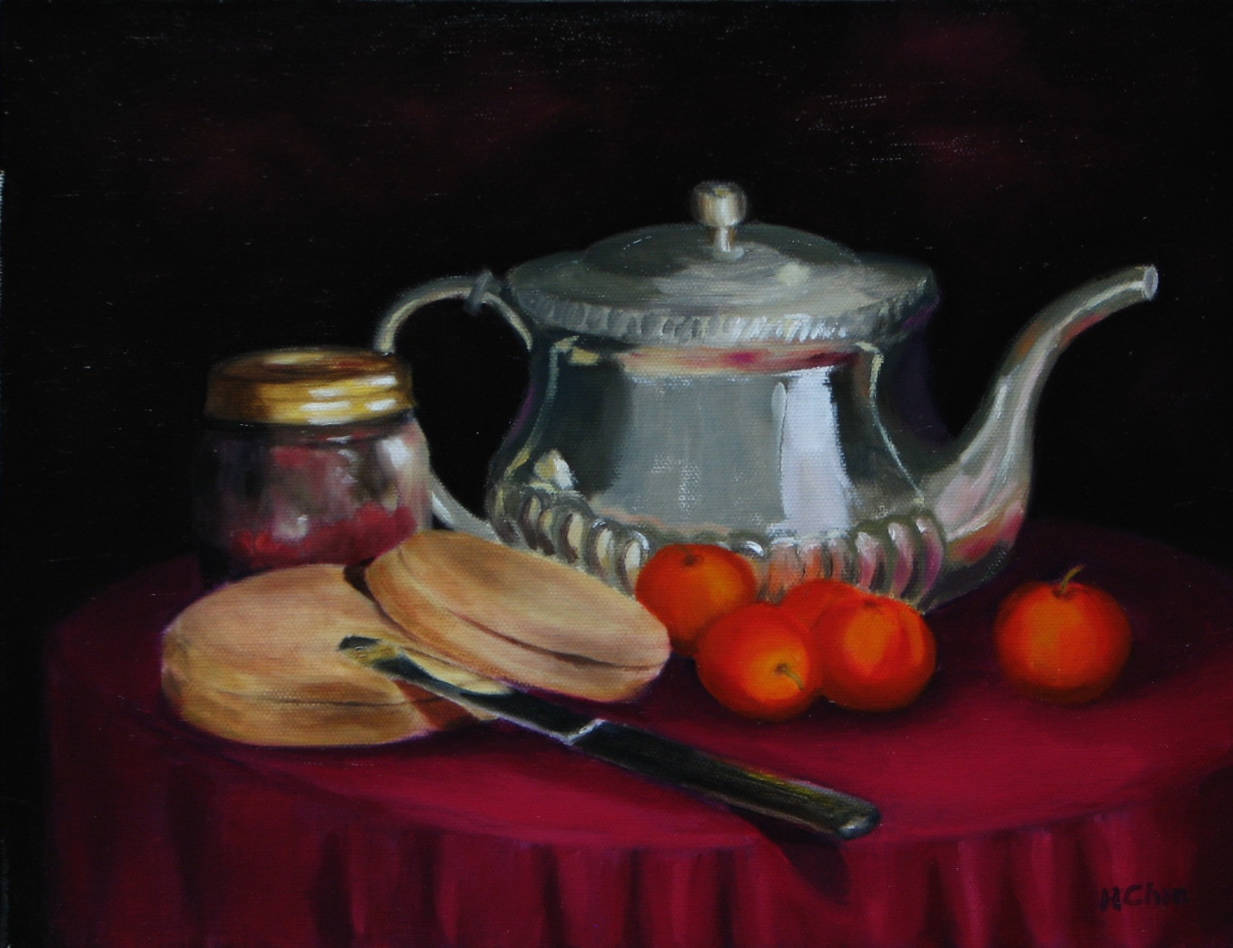 "Muffins, Jelly, and Tea" - 11 x 14