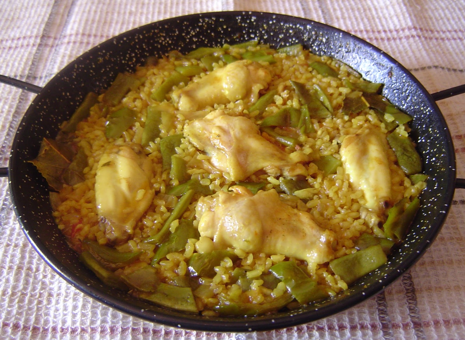 La Cocina de Inma Micó PAELLA DE POLLO CON ARROZ INTEGRAL