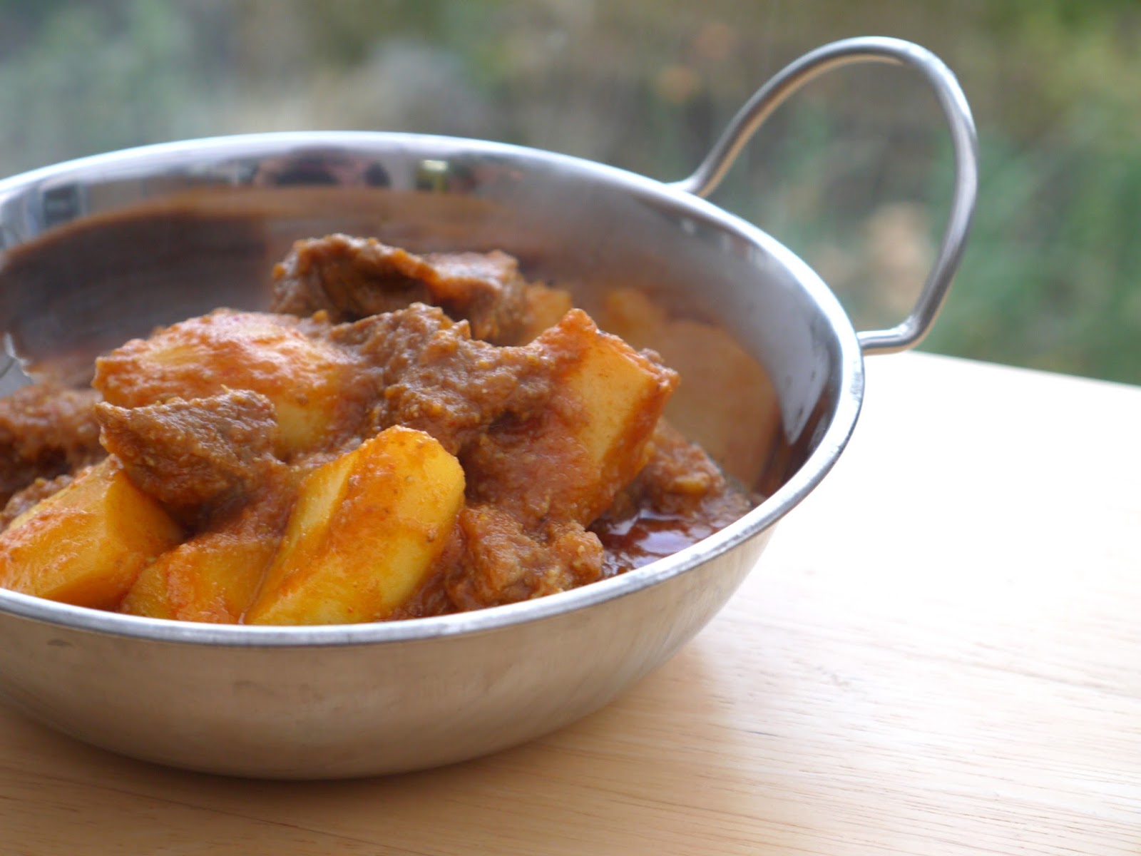 This Muslim Girl Bakes Lamb Potato Curry Aloo Gosht.