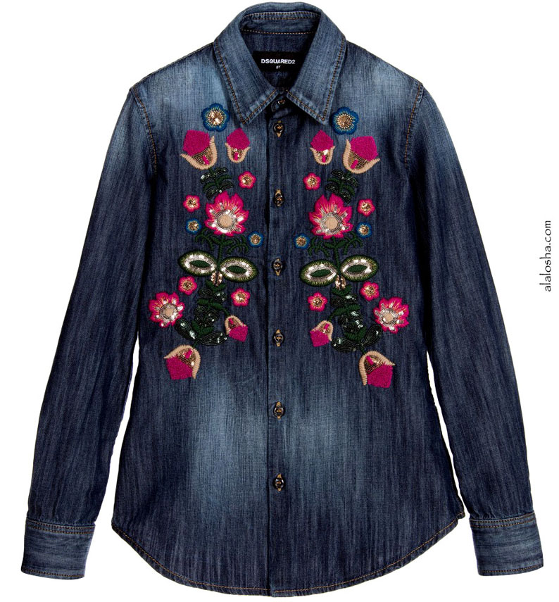 Must Have of the Day: 3D floral embroidery from DSquared2 and Love Made ...