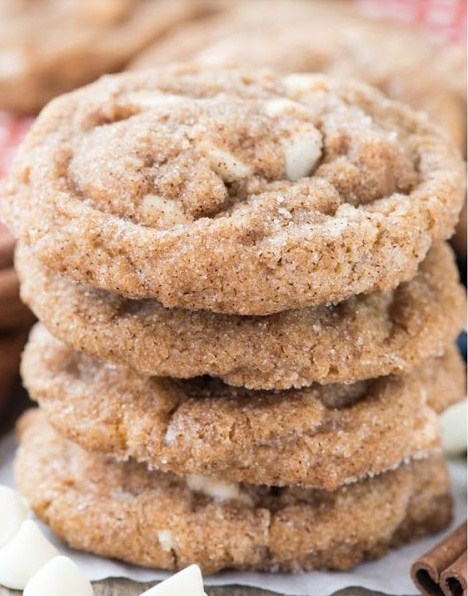 Pumpkin White Chocolate Snickerdoodles Pumpkin White Chocolate Snickerdoodles