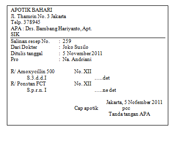 Resep Dan Copy Resep To Be Apothecary