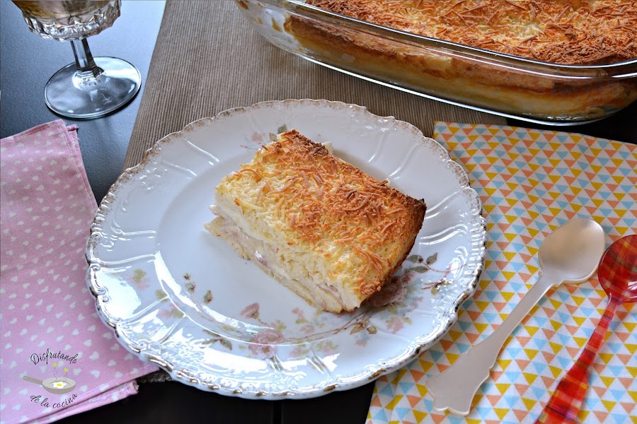 Pastel de jamón y queso 