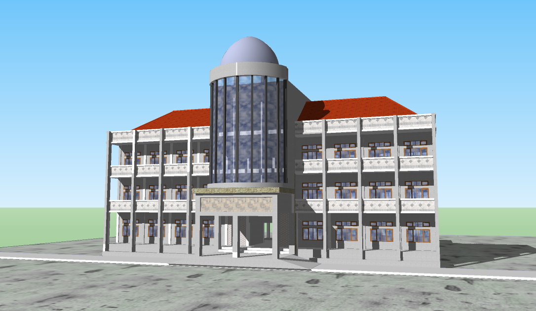  Gambar  Rencana Gedung  Kantor  Pusat UPP PGSD Watampone 