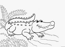 Crocodile Coloring Pages On River Crocodile Coloring Pages On River