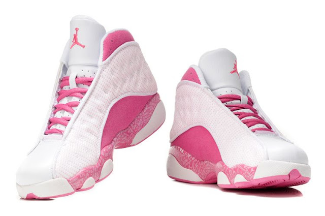 jordan 13 pink and grey