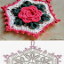 Patrón: agarradera con flor al crochet