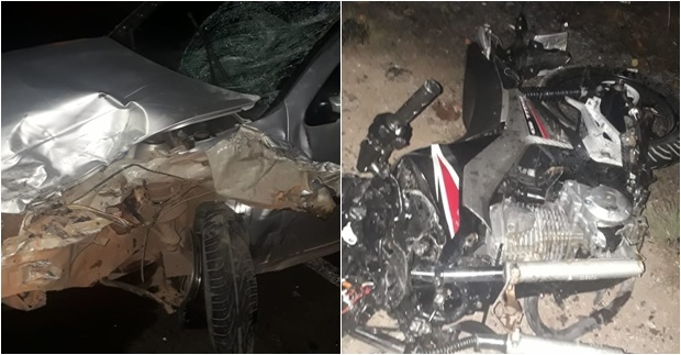 Casal que saía de festa morre após colisão de carro e motocicleta na BR-316 piauí em alerta