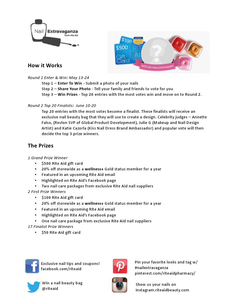 polished & frosted Rite Aid Nail Extravaganze Contest