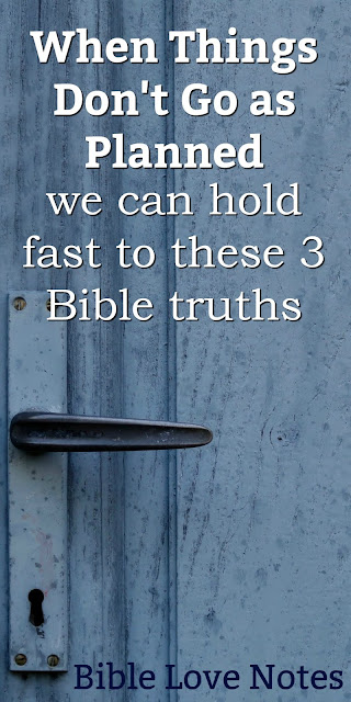 Do you ever wonder why God allows detours and delays in life's plans? This 1-minute devotion encourages us with Bible truths. #Bible #BibleLoveNotes #Biblestudy