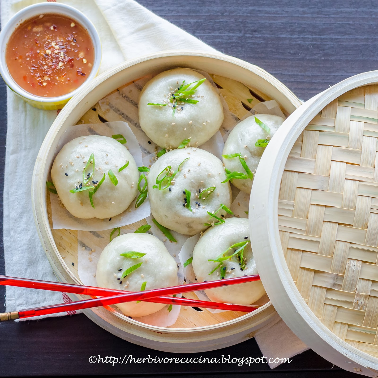 herbivore cucina steamed dim sum buns