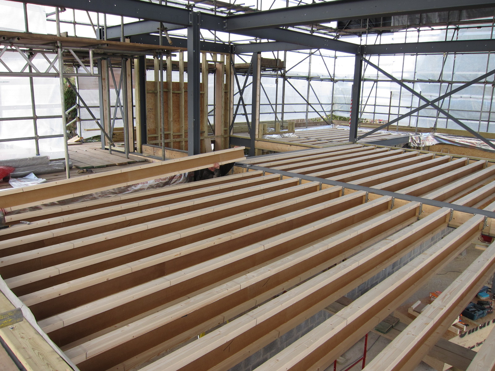 Our Own Grand Design 27 Joists, fireplaces, floorboards and parapets