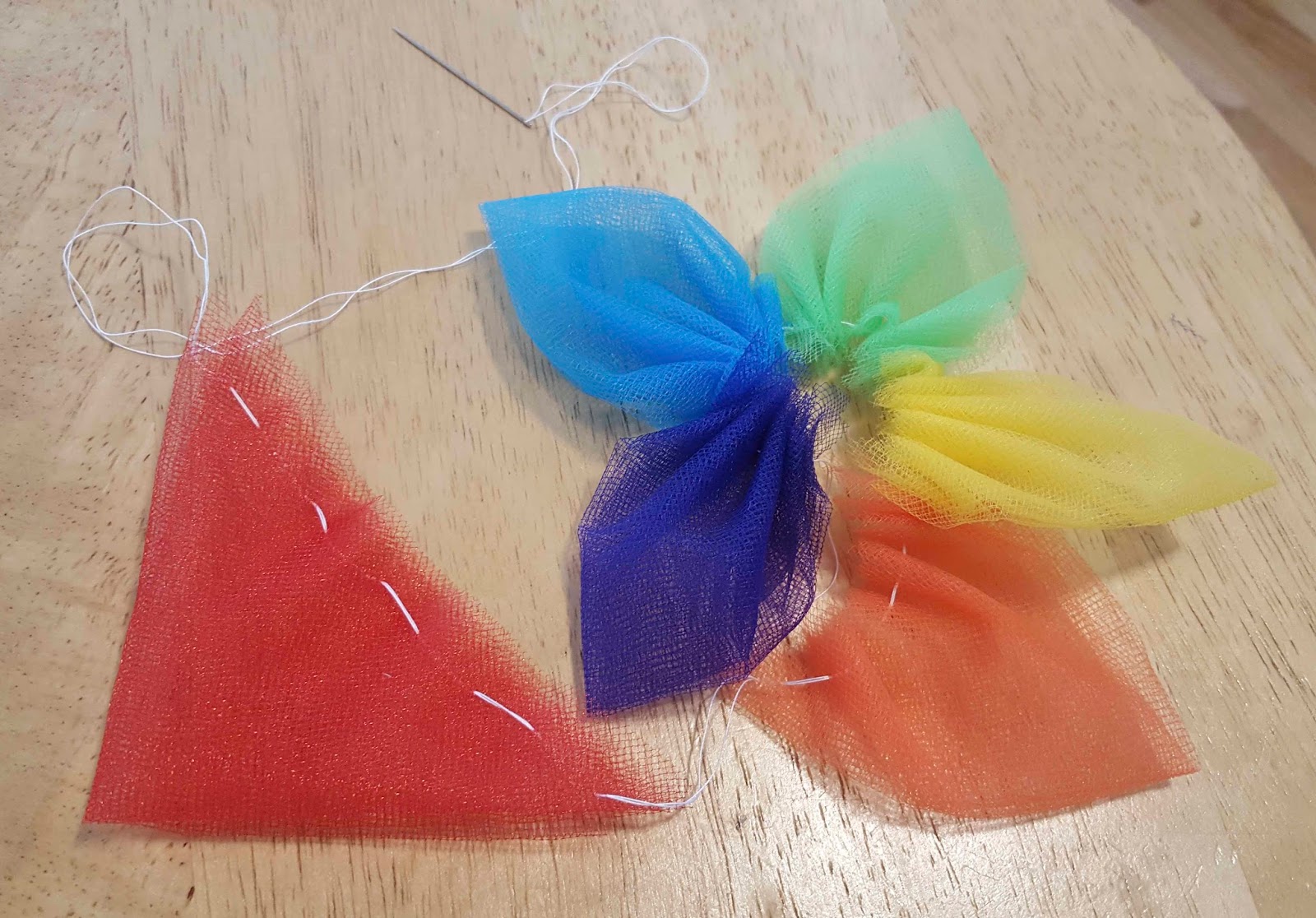 tulle headband diy
