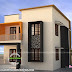 Simple contemporary style small double storied house