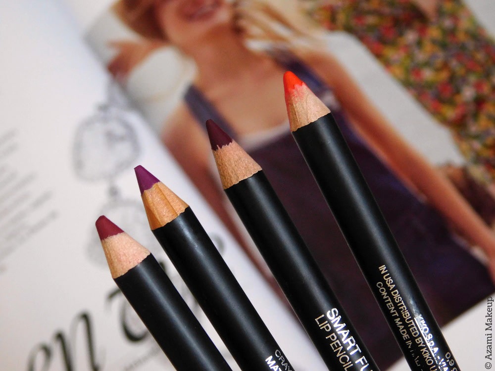 Kiko Milano Smart Fusion Lip Pencils 513 518 525 528 - Review & Swatches Kiko Milano Smart Fusion Lip Pencils 513 518 525 528 - Review & Swatches