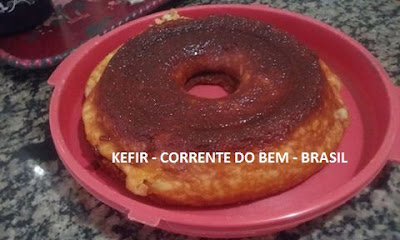 BOLO DE TAPIOCA COM IOGURTE DE KEFIR