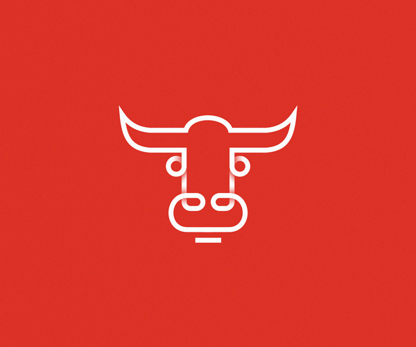 Bull Logo Inspirasi Desain logo Hewan - Bull Logo
