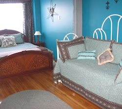 Bedroom with additional sleeper sofa