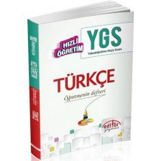 Editör Hızlı Öğretim YGS Türkçe Öğretmenin Defteri Editör Hızlı Öğretim YGS Türkçe Öğretmenin Defteri