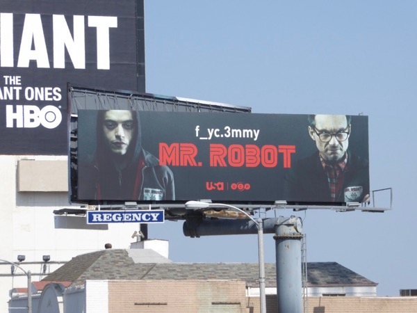 Mr. Robot 2017 Emmy FYC billboard Sunset Strip Mr Robot 2017 Emmy FYC billboard