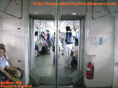 Inside LRT Purple Line coach.