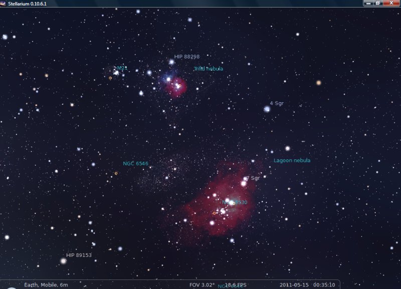 cartes du ciel vs stellarium