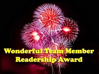 Wonderful Team Member Readership Award