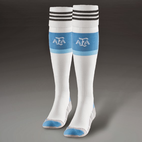 Kaos Kaki Argentina Home World Cup 2014 Big Match Jersey Toko