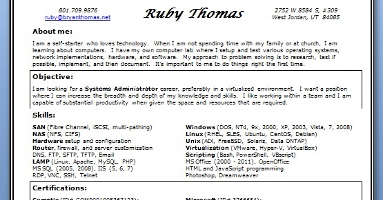 system administrator professional resume format in word system administrator resume download