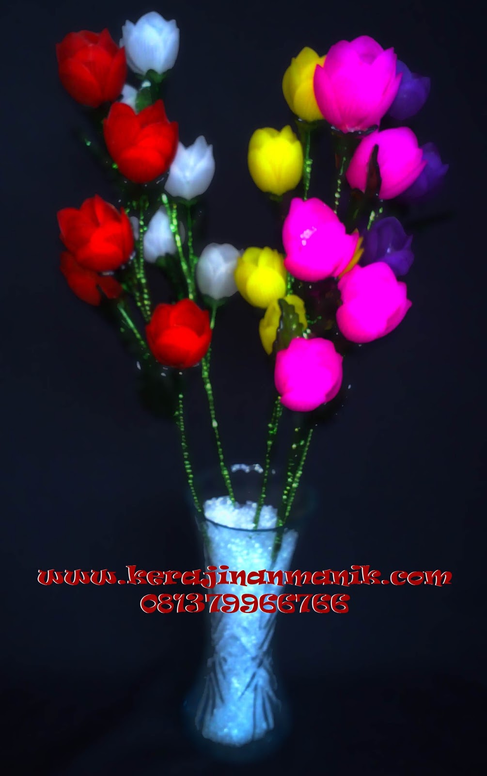  Kerajinan  Manik dan Bunga  Akrilik  Bunga  Acrylic