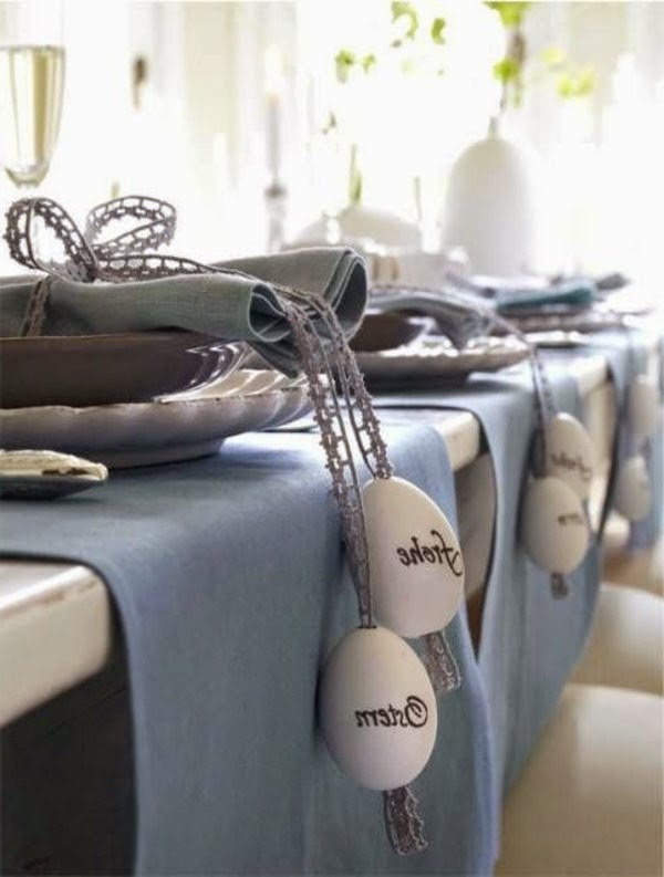 Table decoration in blue &#8211; fascinating ideas!