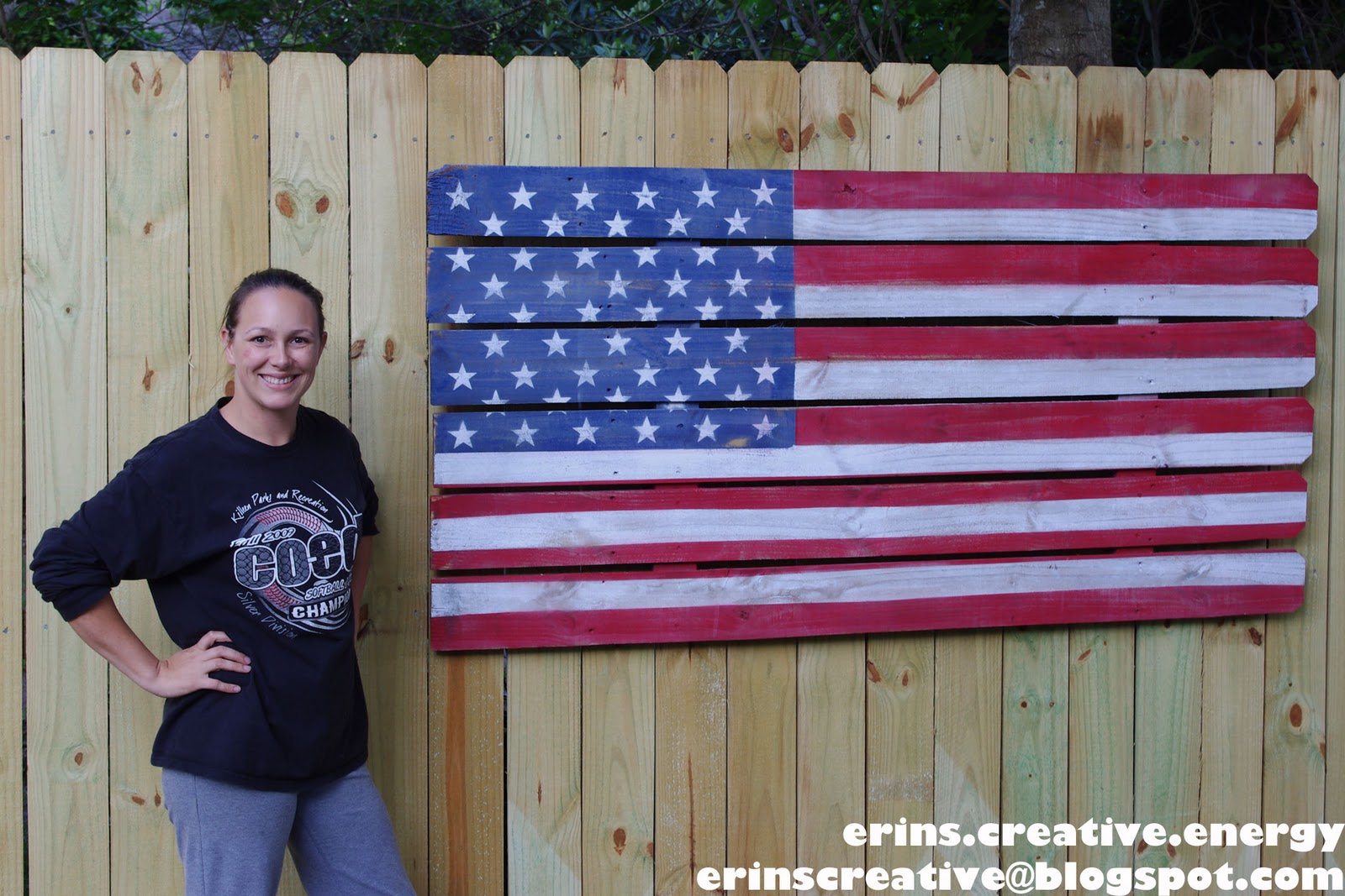 Erin's Creative Energy Fence Picket Flag