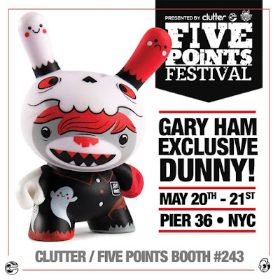 Five Points Festival Exclusive Soul Collector 3” Dunny Vinyl Figure by Gary Ham x Clutter x Kidrobot