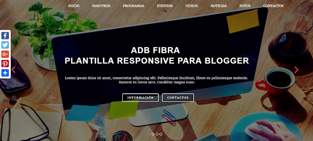 Adb Fibra Plantilla Responsive para Blogger