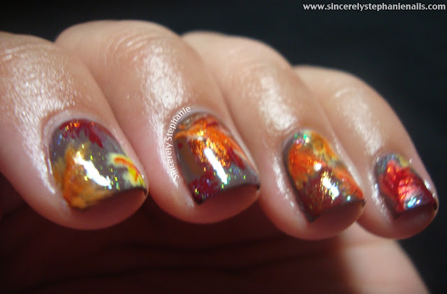 31 day nail art challenge orange