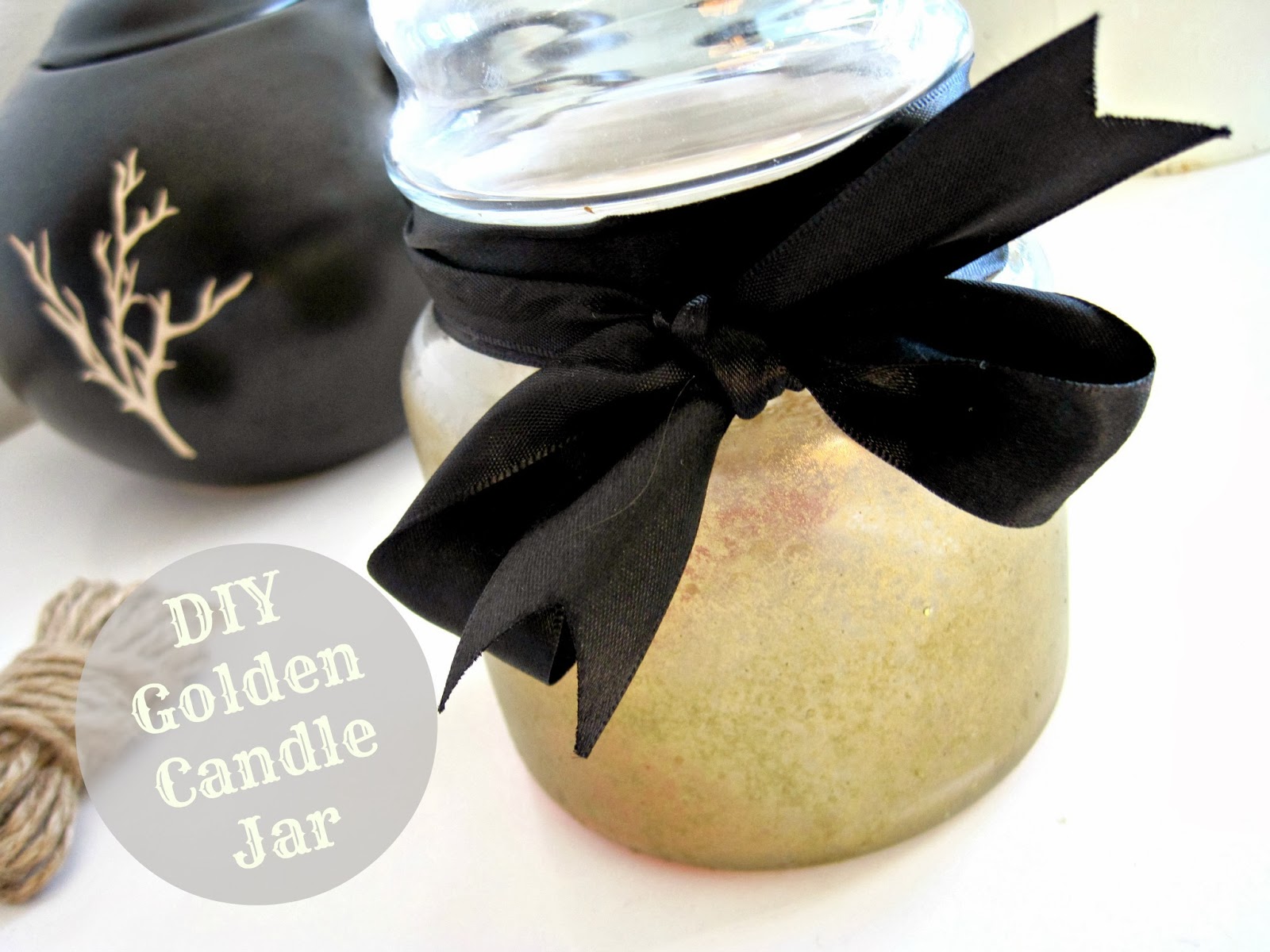The Treasure Chest DIY Golden Candle Jar