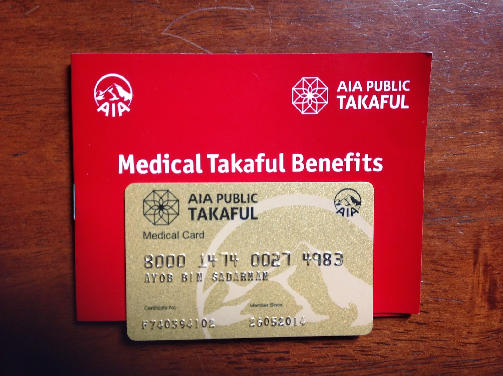 MRZAM AIA TAKAFUL MEDICAL CARD SERENDAH RM62,KINI ANDA MAMPU MILIKI..