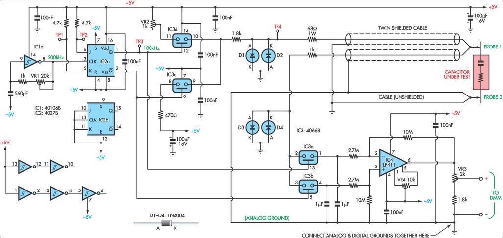ESR & Low Resistance Test Meter | Circuits-Projects