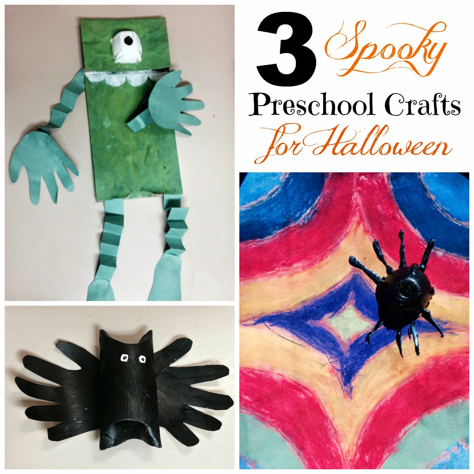 3 Spooky Preschool Crafts for Halloween - Outnumbered 3 to 1