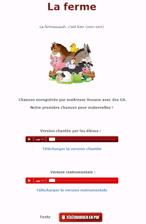 موقع أغاني بسيطة للأطفال بالفرنسية 