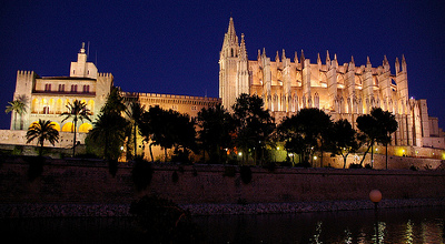 Vista nocturan Catedral de la Seu - Mallorca