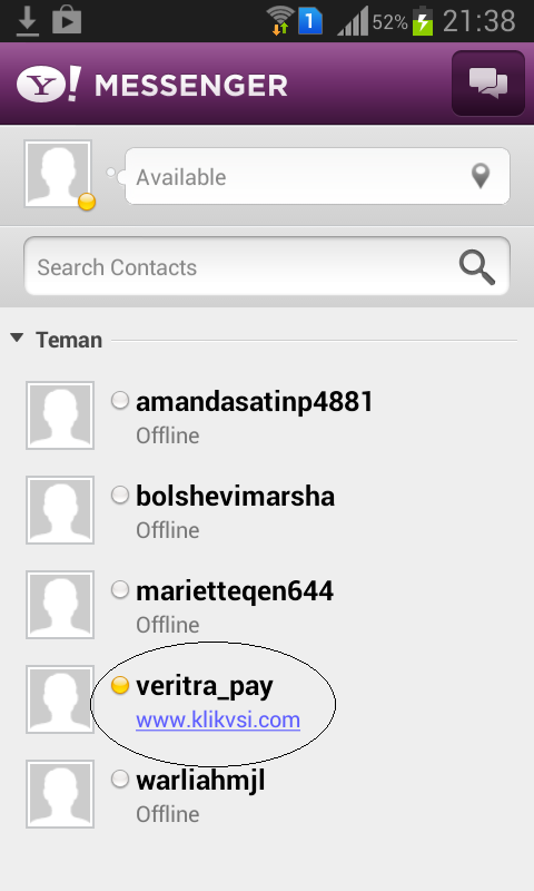 Cara Transaksi Lewat Yahoo Messenger Cara Transaksi Lewat Yahoo Messenger